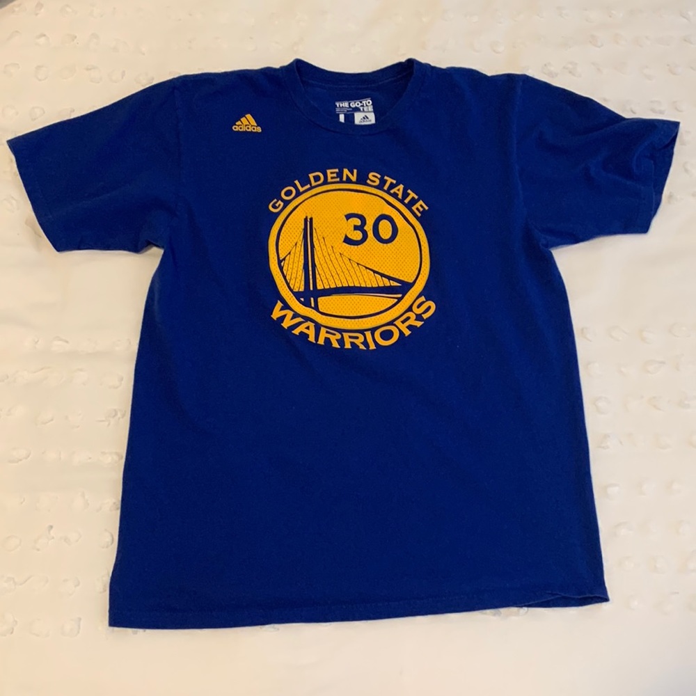 Adidas Golden State Warriors Steph Curry Shirt Sz Large